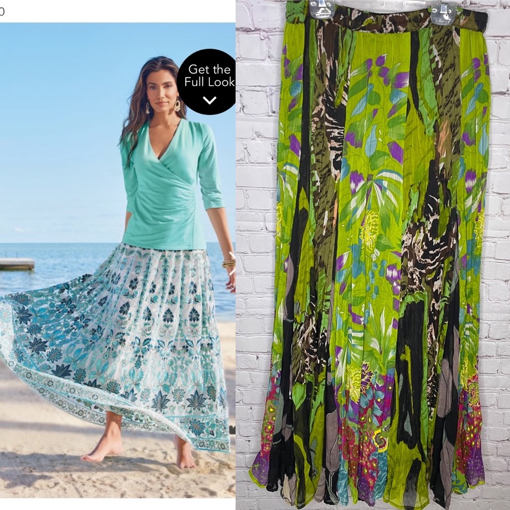Soft Surroundings Boho Maxi Skirt
